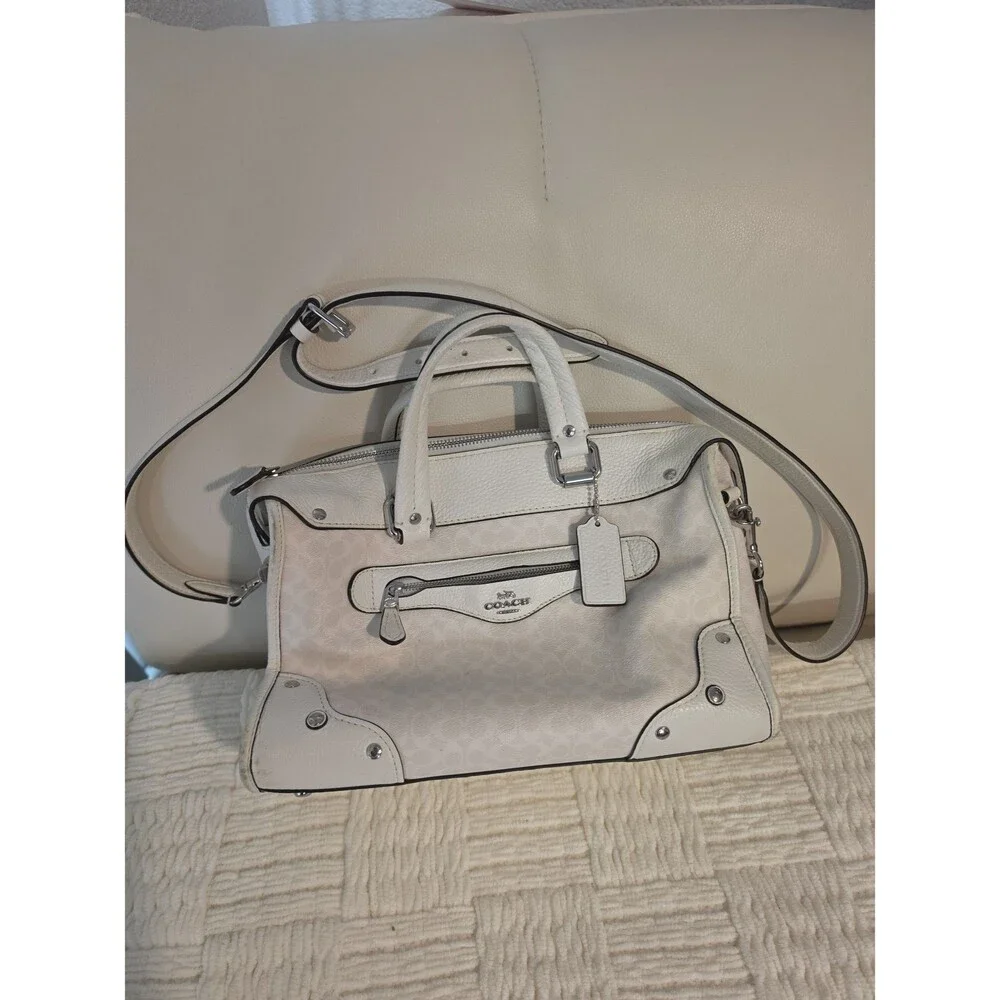 Coach Millie Satchel in Colorblock Signature Canvas